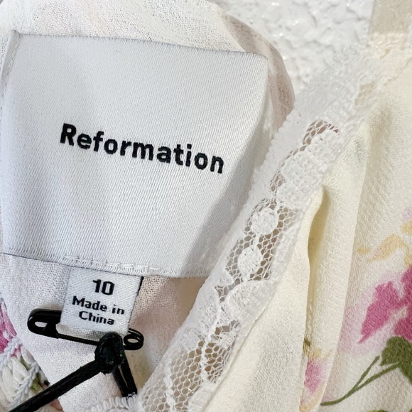 NWT Anthropologie Reformation Irisa Floral Trumpet Dress - Picture 10 of 10